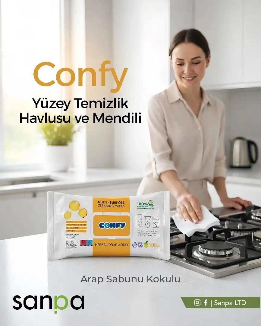 Confy yüzey temizlik mendili