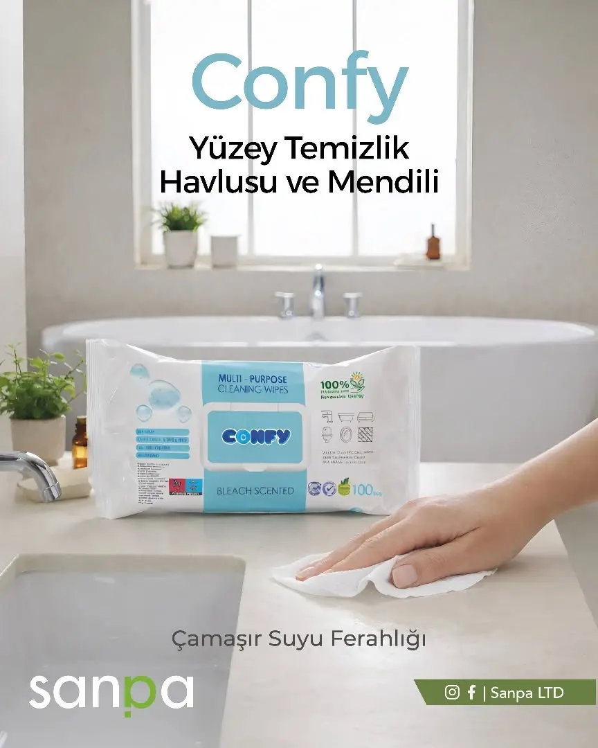Confy yüzey temizlik mendili