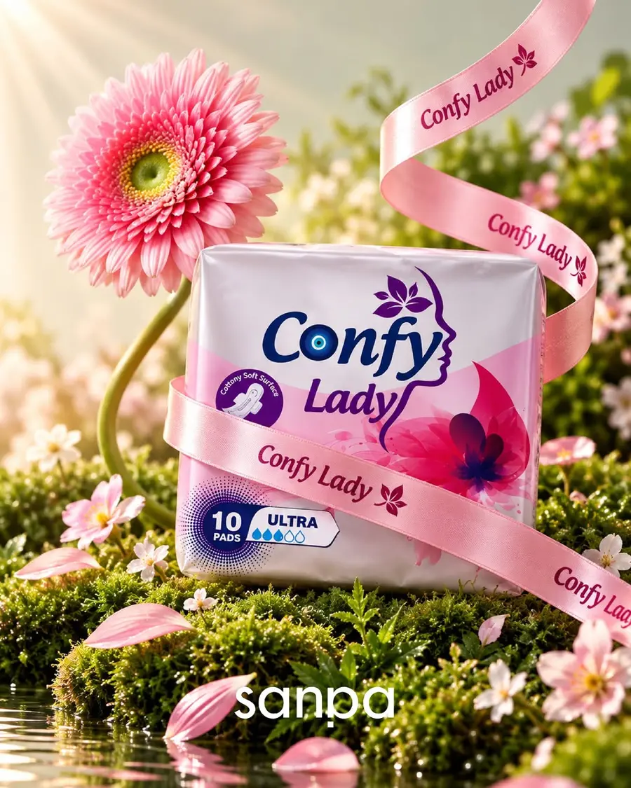 Confy Lady ve çiçekler