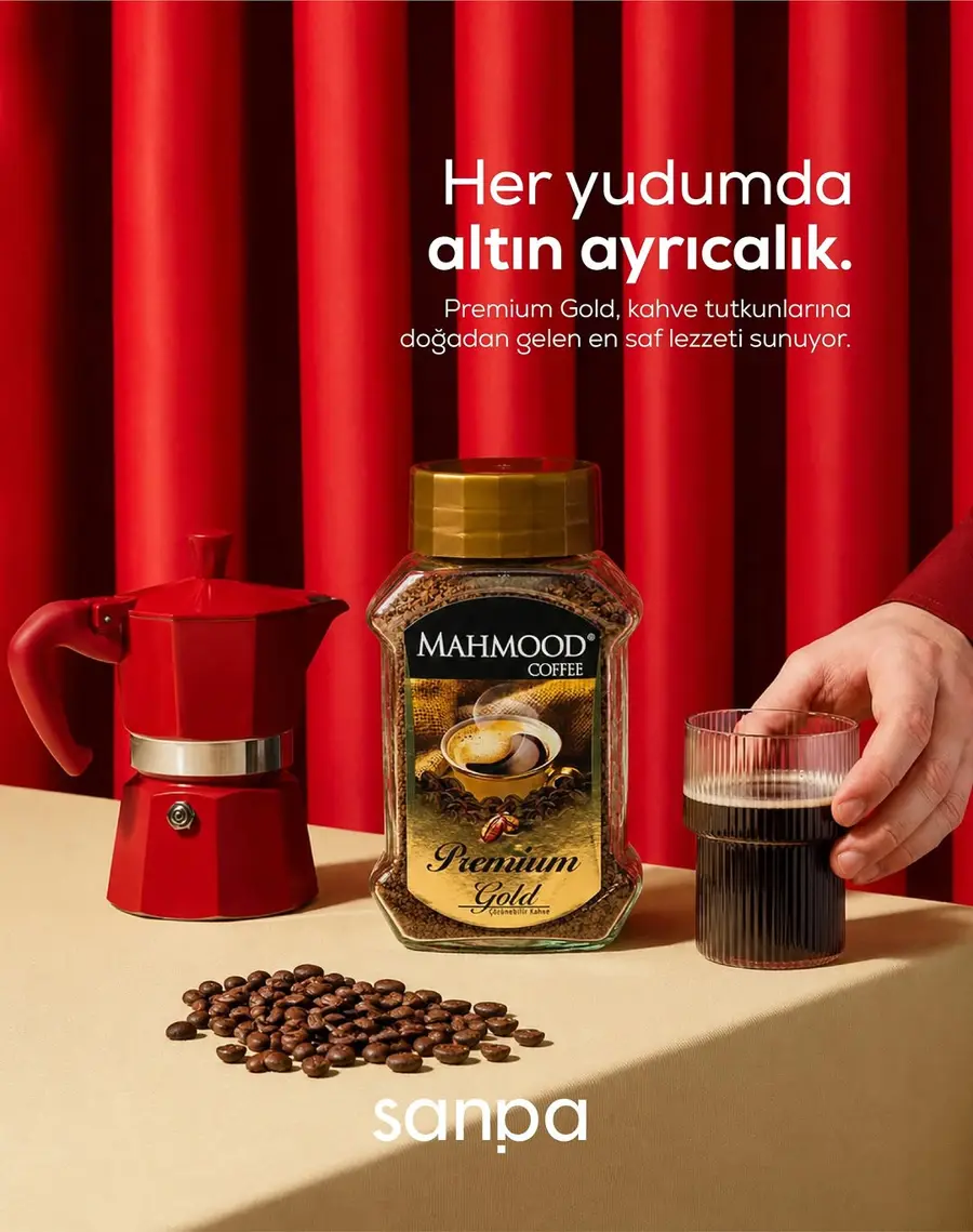 Mahmood Coffee Premium Gold ve moka pot